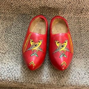 Vintage wooden shoes from Holland for child